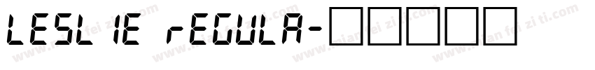 leslie regula字体转换